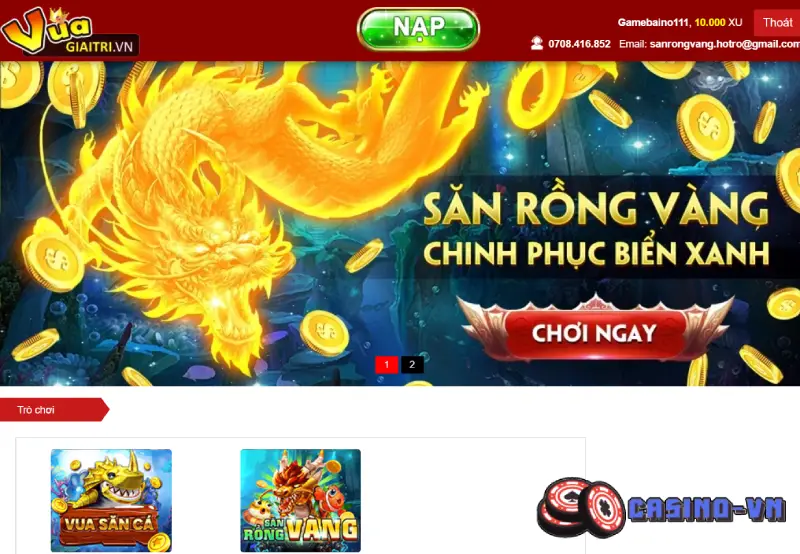 Nạp tiền SĂN RỒNG VÀNG