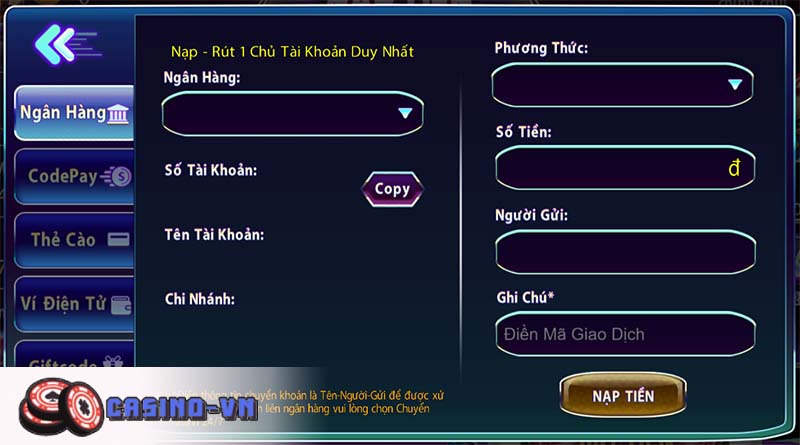 Nạp tiền 789CLUB